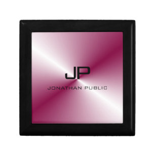 Custom Monogram Pink Purple Template Elegant Gift Box