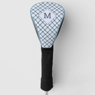 Custom Monogram Plaid / Tartan Pattern Golf Head Cover