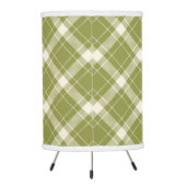 Custom Monogram Plaid / Tartan Pattern Tripod Lamp (Back)