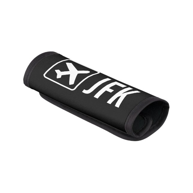 Custom monogram plane travel luggage handle wrap (Angled)