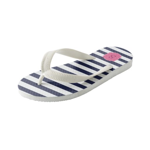 Cute Walk by Babyhug Slip On Flip Flops Stripes & Dolphin Print -  Blue Yellow & Blue