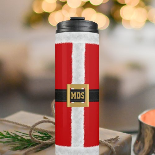 Custom Monogram Professional Santa Christmas  Thermal Tumbler