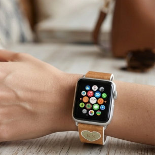 Custom Monogram Pumpkin Cinnamon personalized Apple Watch Band