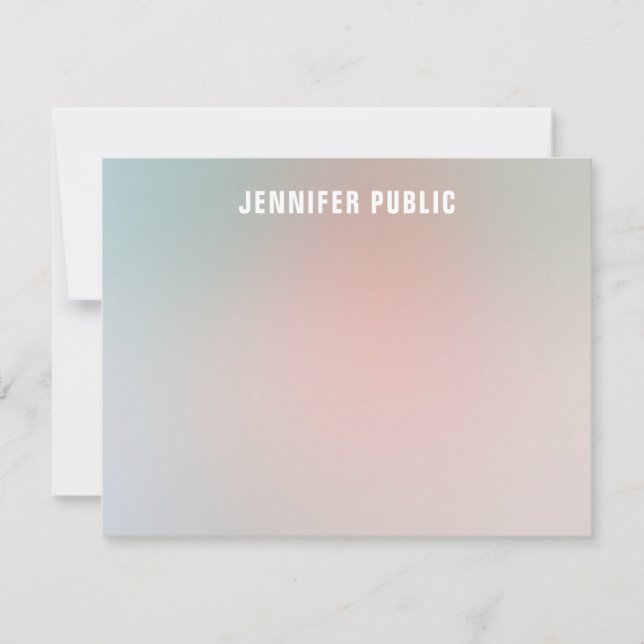 Custom Monogram Script Elegant Colors Template (Front)