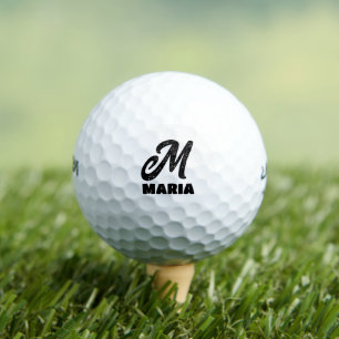 CUSTOM MONOGRAM SCRIPT GOLF BALLS FOR MOM
