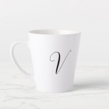 Custom monogram script initial