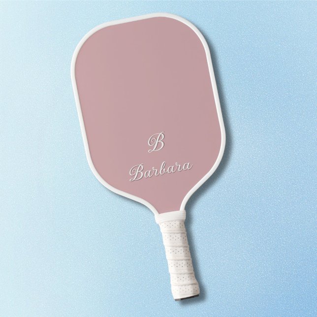 Custom Monogram Script Name Carbon Fiber Pickleball Paddle (Creator Uploaded)