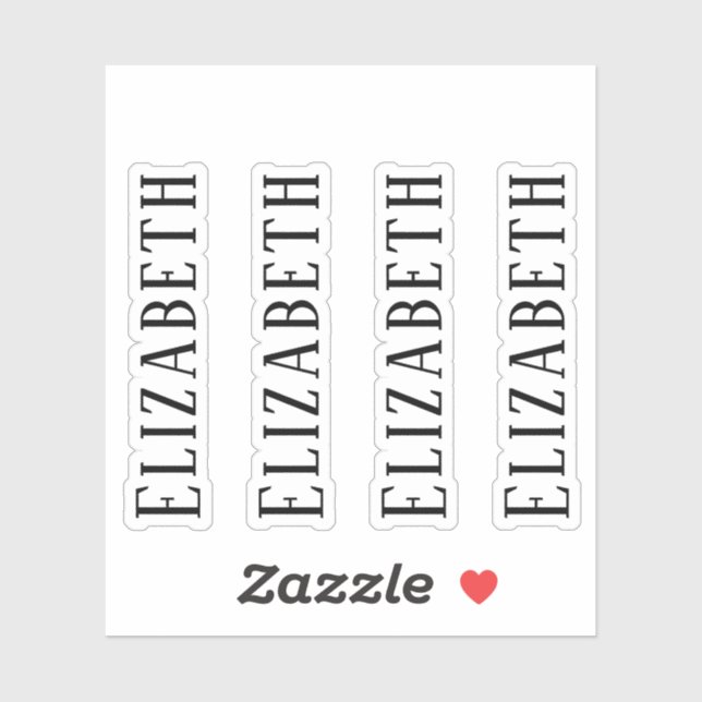 Custom monogram, simple modern sticker (Sheet)