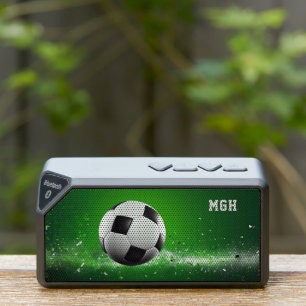Custom Monogram Soccer Ball Bluetooth Speaker