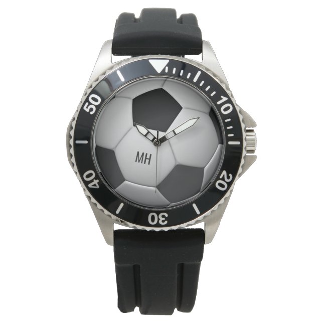 Custom Monogram Soccer Ball watches (Front)