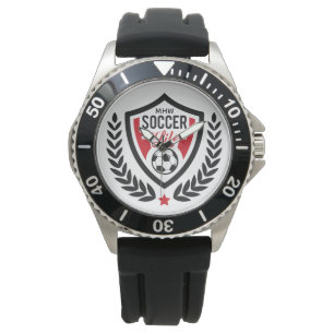 Custom Monogram Soccer Logo watches