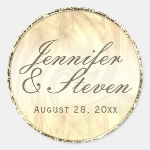 Custom Monogram Soft Gold Seal