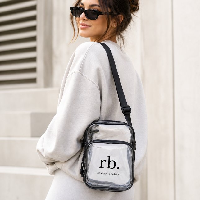 Custom Monogram Stadium Bag | DIY Transparent Bags (A versatile custom monogram stadium bag available as a crossbody, backpack, tote or fanny pack. )