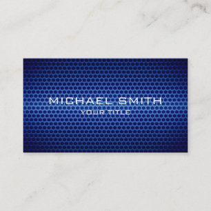 Custom Monogram Stainless Steel Hole Metal Business Card