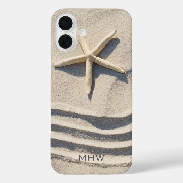 Custom monogram Starfish phone cases (Back)