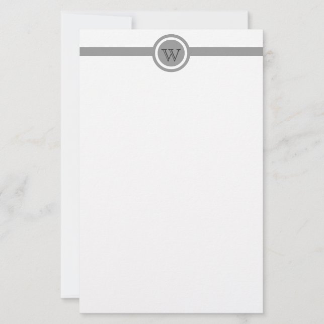Custom Monogram Stationery (Front)