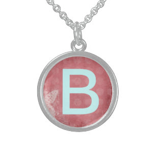 Custom Monogram Sterling Silver Necklace