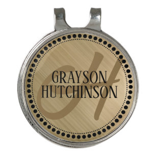 Custom Monogram Template Golf Hat Clip