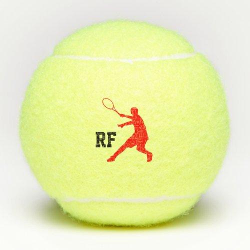 Custom monogram tennis ball for players