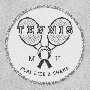 Custom monogram TENNIS Patch