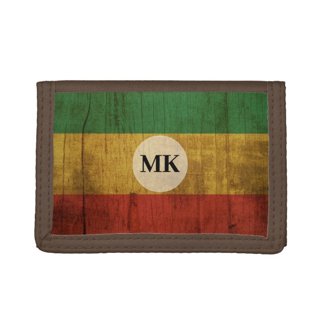 Custom Monogram Tri-fold Wallet (Front)