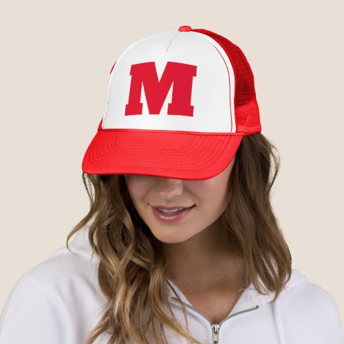 Custom monogram trucker hat in your favorite color