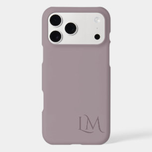 Custom Monogram Tulip Taupe iPhone 17 Pro Max Case
