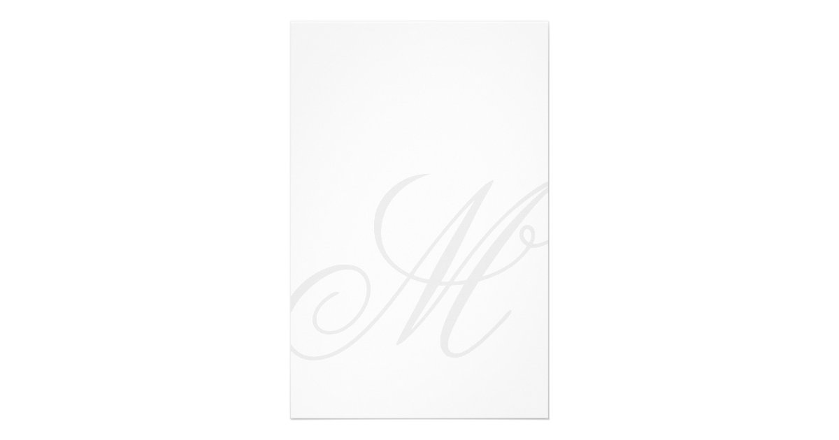 custom monogram watermark image stationery paper zazzle com