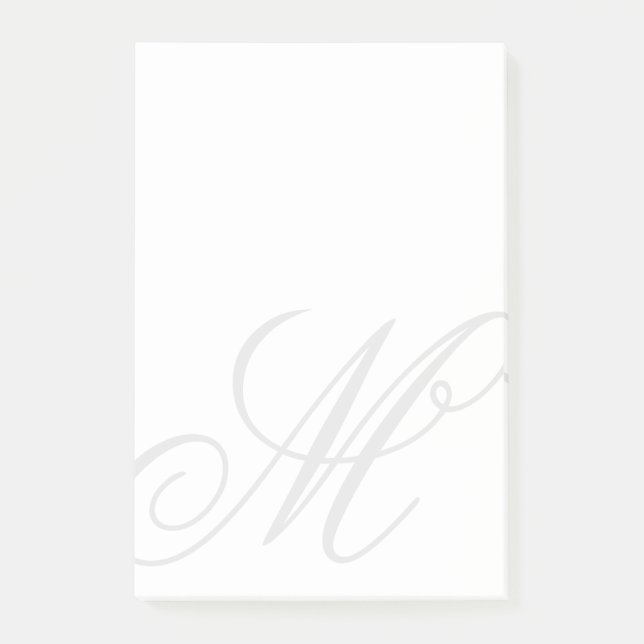 Custom monogram watermark notes (Front)
