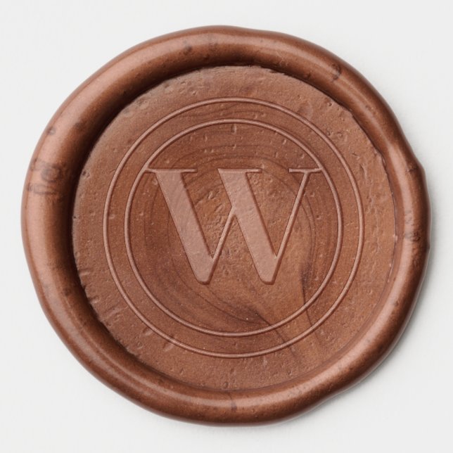 Custom Monogram Wax Seal Sticker (Front)