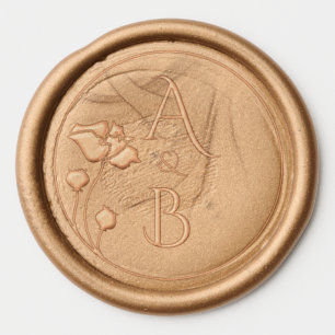 Custom Monogram Wax Seal Sticker – Art Nouveau
