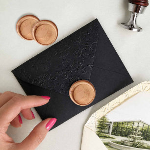 Custom Monogram Wax Stamp Seal Leaf