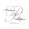 Custom Monogram Wedding Favor Sticker