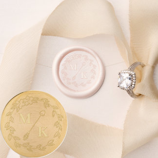 Custom Monogram Wedding Solid Brass Wax Stamper