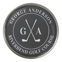 Custom Monogram with Golf Clubs | Gift for Him