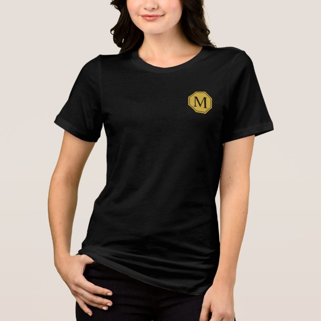 Custom Monogram Women’s Tri-Blend Tee (Front)