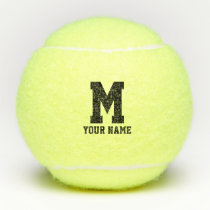 Custom monogram yellow tennis balls with name Custom monogram yellow tennis balls with name