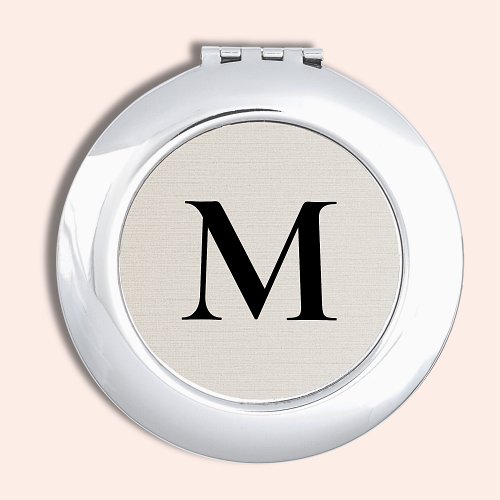  Custom Monogrammed Bridesmaid Compact Mirror