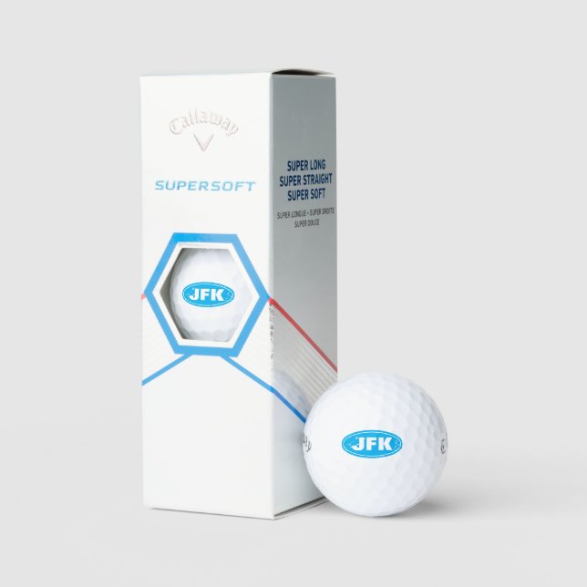 Custom monogrammed Callaway supersoft golf balls (Packaging)