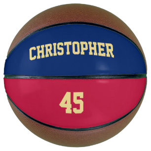Custom Monogrammed Club Team Player Name Number Basketball