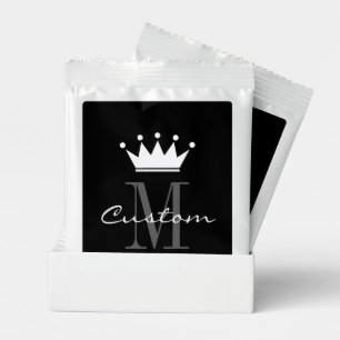 Custom monogrammed cocoa drink mix party favor