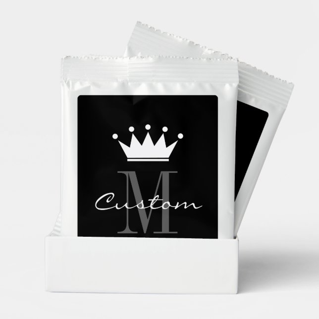 Custom monogrammed cocoa drink mix party favor (Pair)