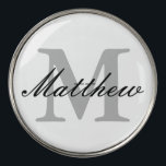 Custom monogrammed golf ball markers | golfer gift<br><div class="desc">Custom monogrammed golf ball markers for golfers.
Monogrammed golfer gift idea for him or her.
Elegant script typography template for name and initial letter.
Classy golfing presents for men and women.
Cute Birthday or Fathers Day gift ideas. 
Trendy sports accessories.</div>