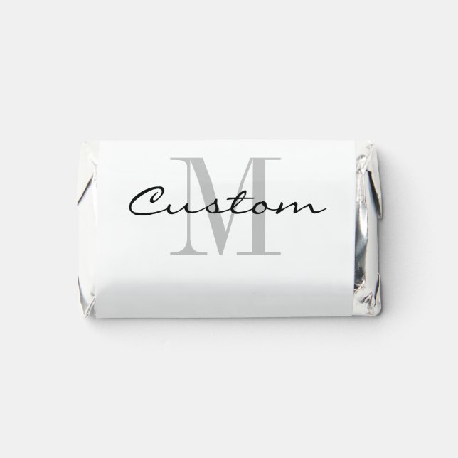 Custom monogrammed Hershey's Miniatures chocolates (Front)