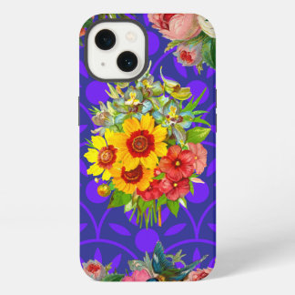 Custom Monogrammed iPhone 13 Case, Floral case mat