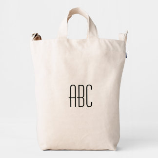 Custom Monogrammed Letters ABC Initials BAGGU Bag