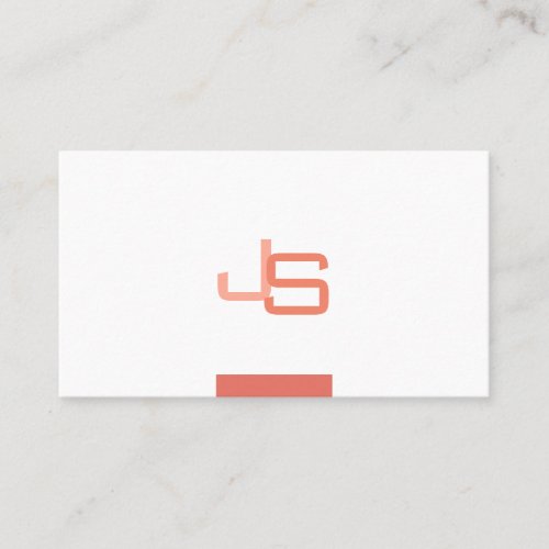 Custom Monogrammed Modern Elegant Template Business Card