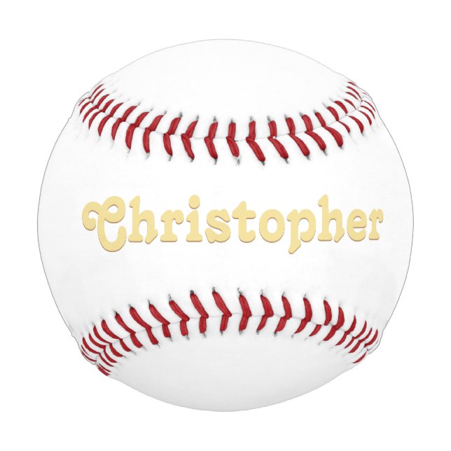 Custom Monogrammed Name Player Team Coach Club Dad Baseball (Front)