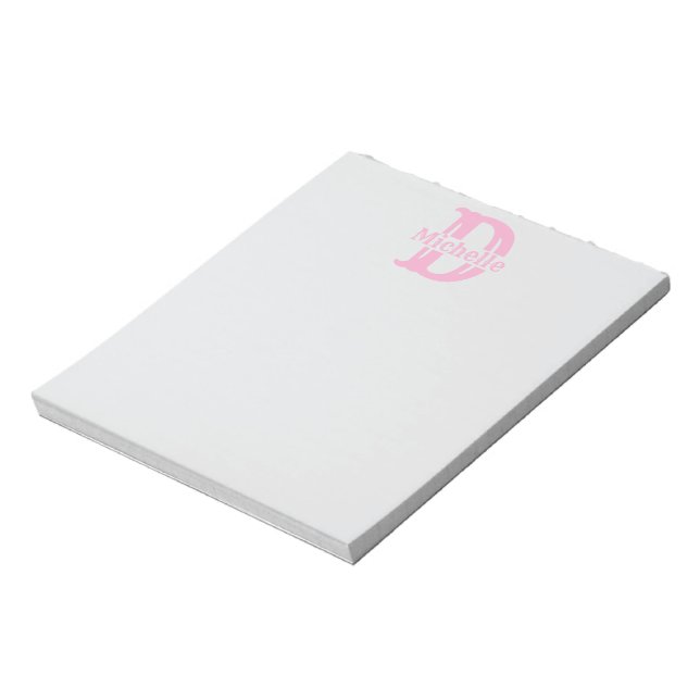Custom Monogrammed Notepad - Create You Own Sticky (Rotated)
