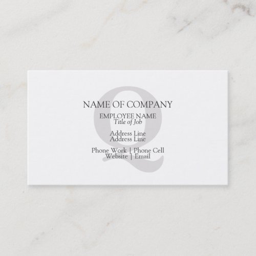 BusinessCards With Monograms  Profile Cards Business Card Templates